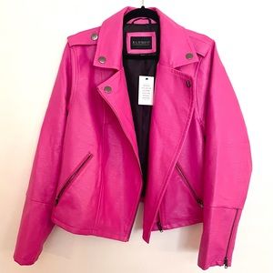 ELOQUII Faux Leather Moto Jacket